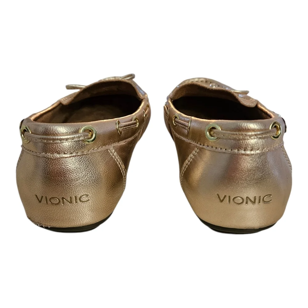 Vionic Virginia Metallic Loafer Rose Gold Women's 6.5